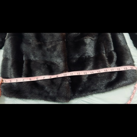 Genuine mink cropped jacket - Picture 13 of 14